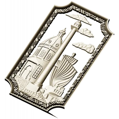 Harbor Relief Panel - STL 3D model for CNC carving