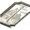 Harbor Relief Panel - STL 3D model for CNC carving