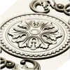 Классическая декоративная панель с медальоном - 3D модель STL для ЧПУ