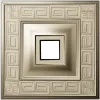 Meander Square Rosette - STL 3D Model for CNC