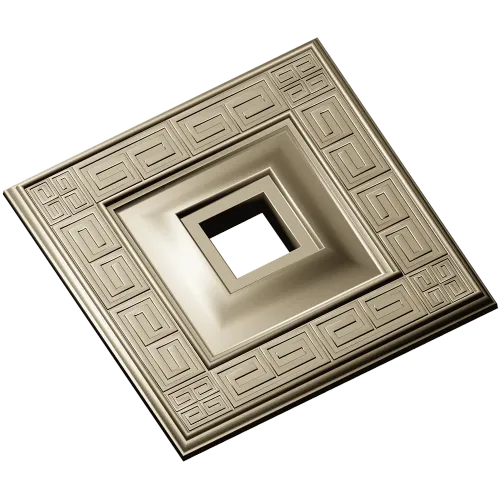 Meander Square Rosette - STL 3D Model for CNC