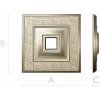 Meander Square Rosette - STL 3D Model for CNC