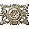 Baroque Acanthus Rosette Panel - STL 3D Model for CNC