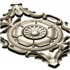 Baroque Acanthus Rosette Panel - STL 3D Model for CNC