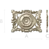 Baroque Acanthus Rosette Panel - STL 3D Model for CNC