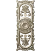 Baroque Vertical Rosette Panel - STL 3D Model for CNC