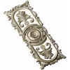 Baroque Vertical Rosette Panel - STL 3D Model for CNC