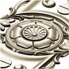Baroque Vertical Rosette Panel - STL 3D Model for CNC