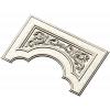 Ornate Arch Relief Panel STL for CNC Milling