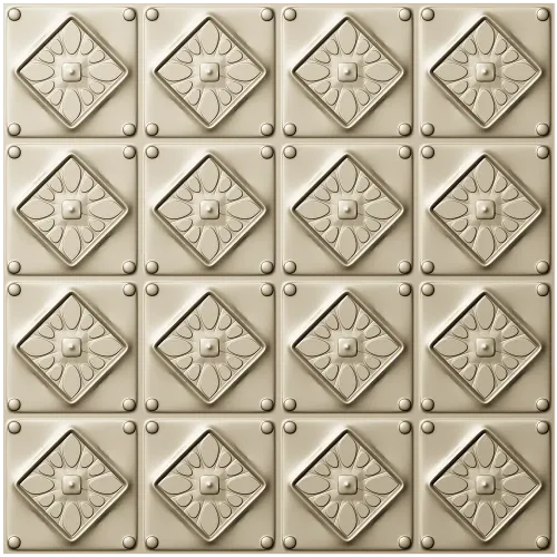 Diamond Rosette Decorative Panel - STL 3D model for CNC