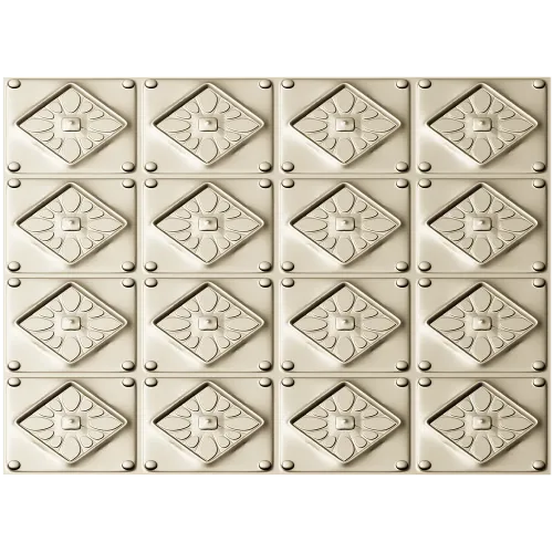 Diamond Rosette Decorative Panel - STL 3D model for CNC
