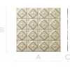 Diamond Rosette Decorative Panel - STL 3D model for CNC