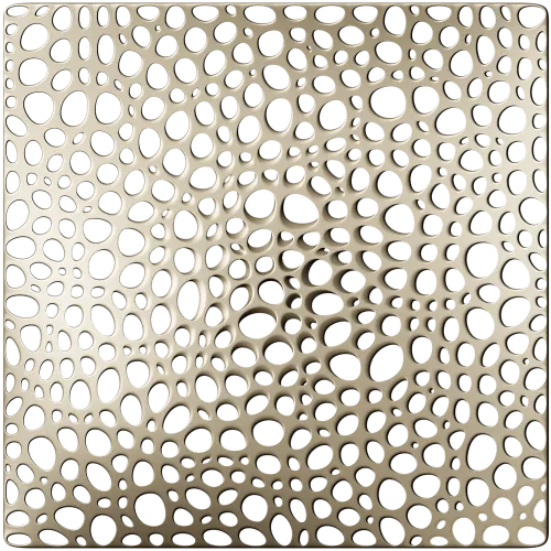 Cellular Wave Decorative Panel - STL 3D model for CNC