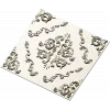 Baroque Square Rosette Panel - STL 3D Model for CNC Router