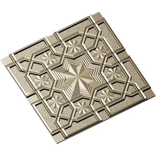 Декоративная 3D панель "Звёздный рельеф" - STL для ЧПУ