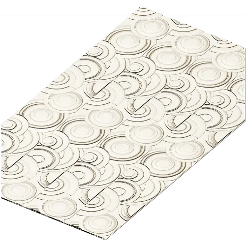 Concentric Flow Panel - decorative CNC panel STL
