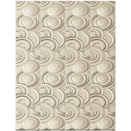 Concentric Flow Panel - decorative CNC panel STL