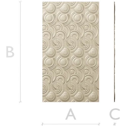 Concentric Flow Panel - decorative CNC panel STL
