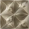 Ornamental Floral Square Panel STL for CNC