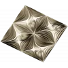 Ornamental Floral Square Panel STL for CNC