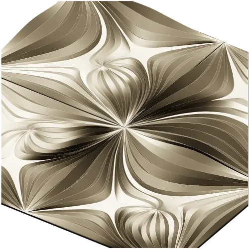 Ornamental Floral Square Panel STL for CNC