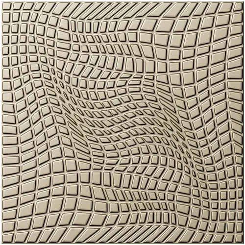Warped Mosaic Decorative Panel STL