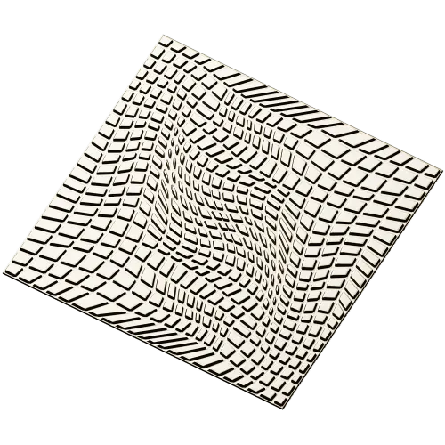Warped Mosaic Decorative Panel STL