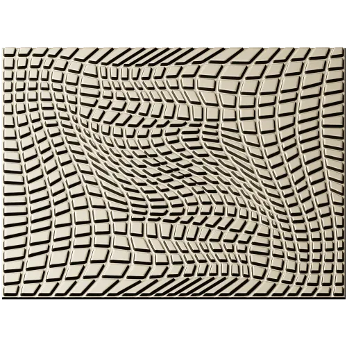 Warped Mosaic Decorative Panel STL