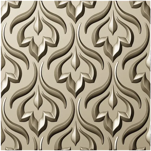 Ornate Floral Panel Relief STL
