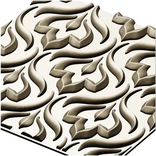 Ornate Floral Panel Relief STL