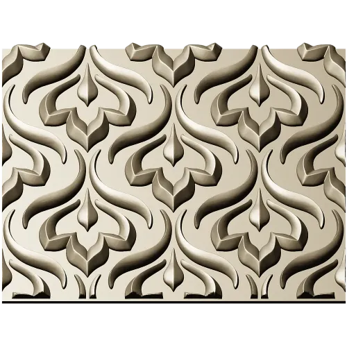 Ornate Floral Panel Relief STL