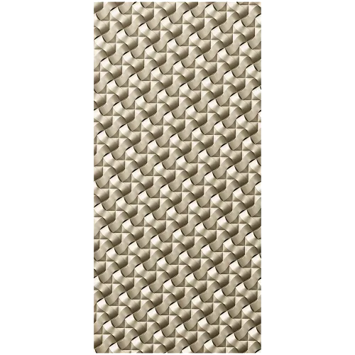 Woven Ribbon Decorative Panel STL for CNC