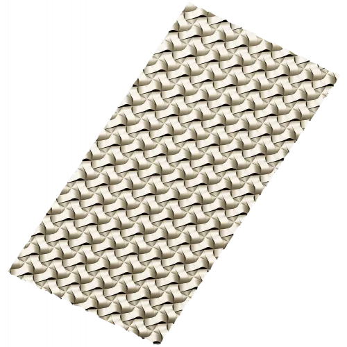 Woven Ribbon Decorative Panel STL for CNC