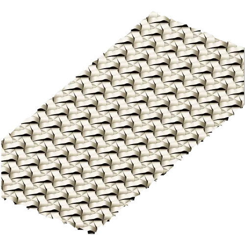 Woven Ribbon Decorative Panel STL for CNC