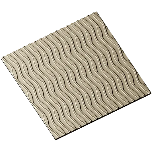 Wave Panel - seamless wavy relief STL for CNC