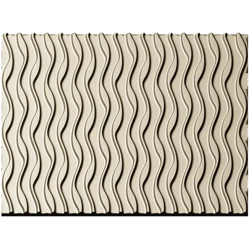 Wave Panel - seamless wavy relief STL for CNC