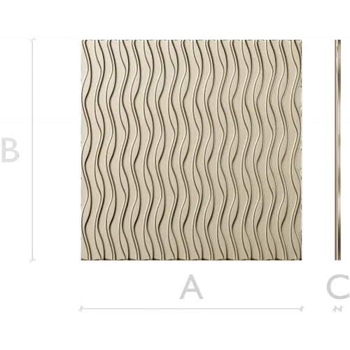 Wave Panel - seamless wavy relief STL for CNC