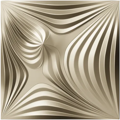 Radiant Wave Square Panel STL for CNC