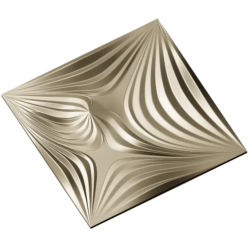 Radiant Wave Square Panel STL for CNC