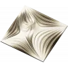 Radiant Wave Square Panel STL for CNC