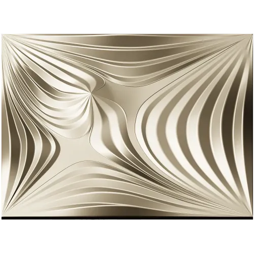 Radiant Wave Square Panel STL for CNC