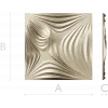 Radiant Wave Square Panel STL for CNC