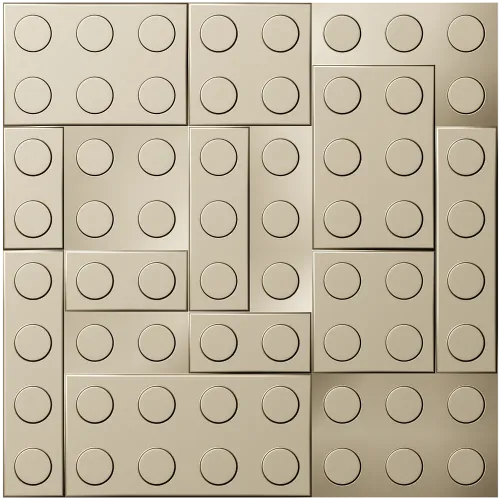 Stud Mosaic Relief Panel STL for CNC