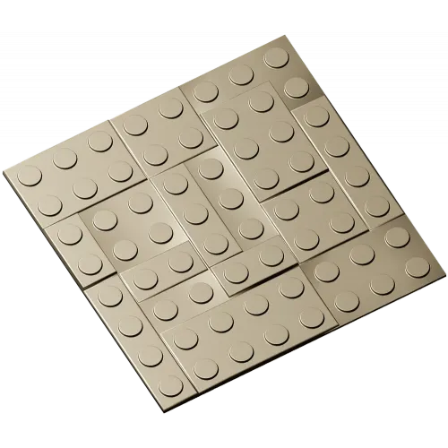 Stud Mosaic Relief Panel STL for CNC