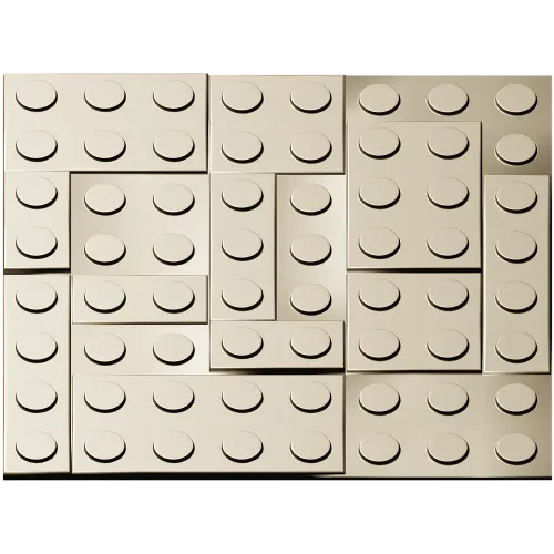 Stud Mosaic Relief Panel STL for CNC