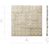 Stud Mosaic Relief Panel STL for CNC