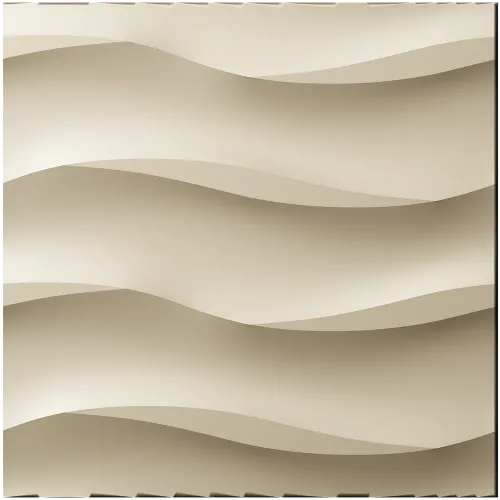 Undulating Wave Decorative Panel STL