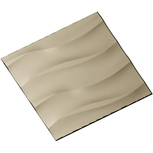 Undulating Wave Decorative Panel STL