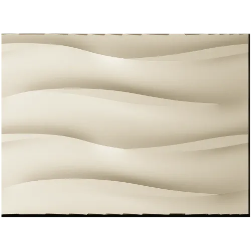 Undulating Wave Decorative Panel STL