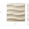Undulating Wave Decorative Panel STL